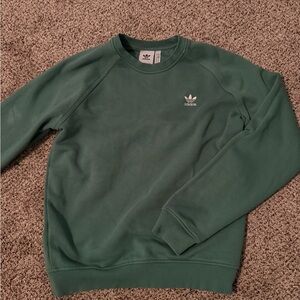 Adidas Men's Classic Green Crewneck Sweater